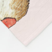 ピーター・ラビット | ピンクベビーガール12ヶ月マイルストーン フリースブランケット (角)