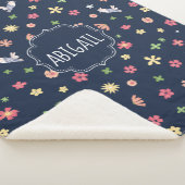 ピーター・ラビット |フローラネイビーパターン シェルパブランケット (3/4)