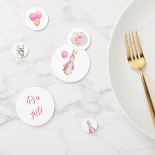 ピーター・ラビット・ベイビー・シャワー女の子 コンフェッティ (グループ)