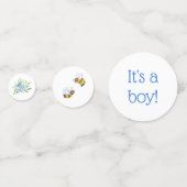 ピーター・ラビット・ベイビー・シャワー男の子 コンフェッティ (裏面)