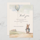 ピーター・ラビット・ベイビー・シャワー サンキューカード (正面/裏面)