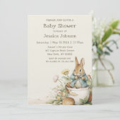 ピーター・ラビット・ベイビー・シャワー 招待状 (スタンド正面)