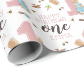 ピーター・ラビット |ベビーガール初誕生日 ラッピングペーパー (ロールコーナー)