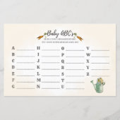 ピーター・ラビット |ベビーABC |赤ちゃんシャワーゲーム (正面)