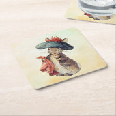 ピーター・ラビット（ベンジャミン） スクエアペーパーコースター (アングル)