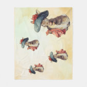 ピーター・ラビット(ベンジャミン) フリースブランケット (正面)