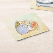 ピーター・ラビット（ママ） スクエアペーパーコースター (アングル)