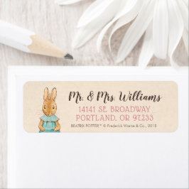 ピーター・ラビット |女の子の赤ちゃんシャワー ラベル