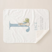 ピーター・ラビット |文字パーソナライズされたJ シェルパブランケット (正面(横))