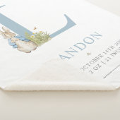 ピーター・ラビット |文字パーソナライズされたL シェルパブランケット (3/4)