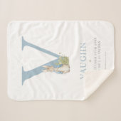 ピーター・ラビット |文字パーソナライズされたV シェルパブランケット (正面(横))