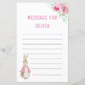 ピーター・ラビット |時間カプセルメッセージ誕生日 (正面)