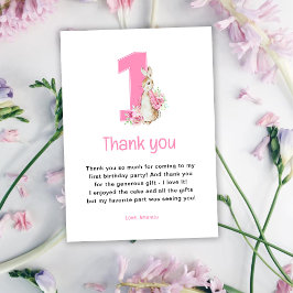 ピーター・ラビット |最初の誕生日 サンキューカード