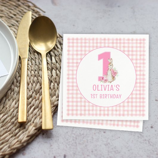 ピーター・ラビット |最初の誕生日 スタンダードカクテルナプキン