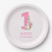 ピーター・ラビット |最初の誕生日 ペーパープレート (正面)