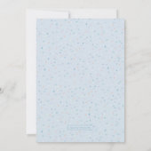 ピーター・ラビット | 男の子1stバースデーブルー紙吹雪 招待状 (裏面)