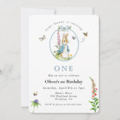 ピーター・ラビット 誕生日 男の子 招待状 (正面)