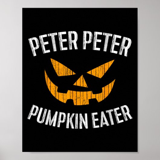 ピーターPeter Pumpkin Eaterハロウィーンの衣装シャツ ポスター (正面)