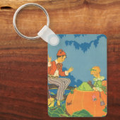 ピーターPeter Pumpkin Eater、ヴィンテージ子供部屋韻 キーホルダー (正面)