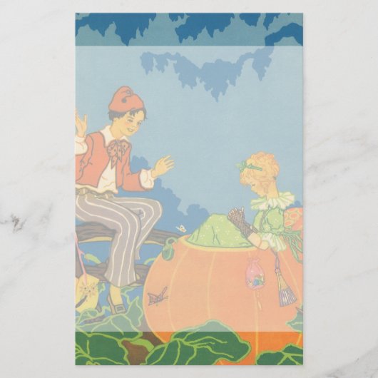 ピーターPeter Pumpkin Eater、ヴィンテージ子供部屋韻 便箋 (正面)