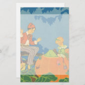 ピーターPeter Pumpkin Eater、ヴィンテージ子供部屋韻 便箋 (正面/裏面)