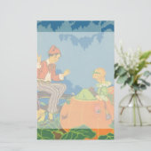 ピーターPeter Pumpkin Eater、ヴィンテージ子供部屋韻 便箋 (スタンド正面)