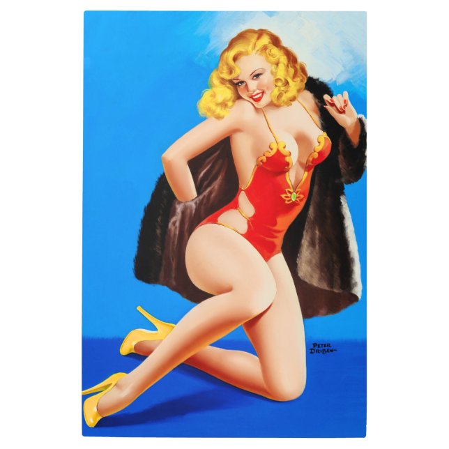 ピータ感じー・ドリベンによるミンクの物語 メタルプリント (正面)