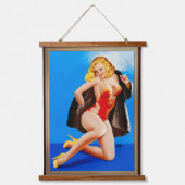 ピータ感じー・ドリベンによるミンクの物語 吊り下げ型タペストリー (正面)