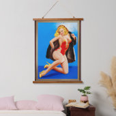 ピータ感じー・ドリベンによるミンクの物語 吊り下げ型タペストリー (寝室)