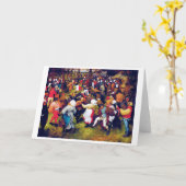 ピータ結婚ー·ブルーゲル·ダンス カード (黄色い花)