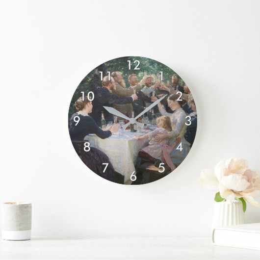 ピーダー・セヴェリン・クロイヤーお尻お尻万歳! ラージ壁時計 (ホーム)