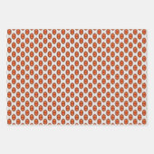 ピーチうねり幾何学模様セットI ラッピングペーパーシート (正面2)