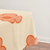 ピーチお洒落&オレンジフローラレトロ、陽気 テーブルクロス (インサイチュ)
