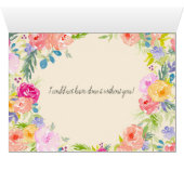 ピーチかわいらしピンクウォーター色のフローラ花嫁 (内部横(下))