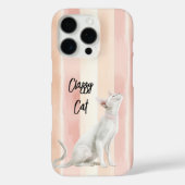 ピーチかわいらしピンククリームカストライプット Case-Mate iPhoneケース (裏面)