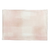 ピーチかわいらしピンククリームプレイド 枕カバー (裏面-左)