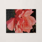 ピーチかわいらしピンクローズフローラ ジグソーパズル (横)