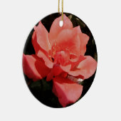 ピーチかわいらしピンクローズフローラ セラミックオーナメント (右)