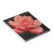 ピーチかわいらしピンクローズフローラ ノートパッド (アングル)