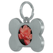 ピーチかわいらしピンクローズフローラ ペットネームタグ (正面右)