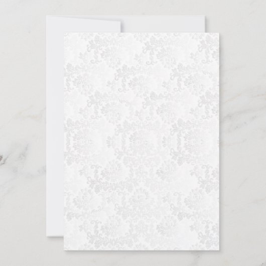 ピーチかわいらしフローラデザイン 招待状 (裏面)