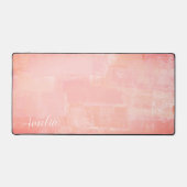 ピーチかわいらし抽象芸術テクスチャ デスクマット (正面)