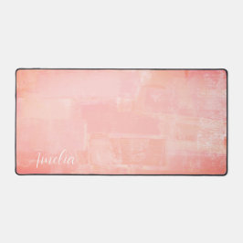 ピーチかわいらし抽象芸術テクスチャ デスクマット