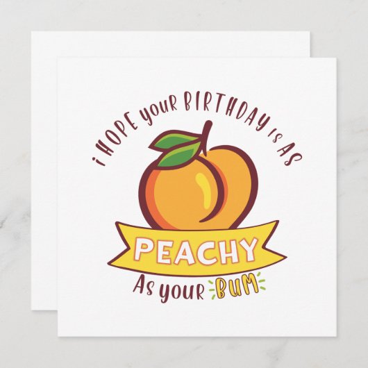 ピーチがあなたのバムおもしろい誕生日 (正面/裏面)