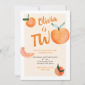 ピーチが2歳になる 招待状 (正面)