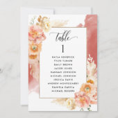 ピーチさびシーティングプランカード（ゲスト名あり） (正面)