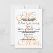 ピーチさん – 3x5結婚式招待状 招待状 (正面)