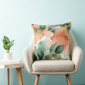 ピーチとグリーン離れの水色 クッション (椅子)