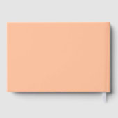 ピーチとバラゴールドフォイル結婚ズ ゲストブック (裏面)