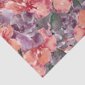 ピーチとパープルの花びらの切り離し 薄葉紙 (詳細)